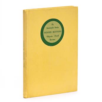 Stein, Gertrude (1874-1946) Tender Buttons, a finely preserved signed first edition.